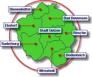 Karte Kreis Uelzen